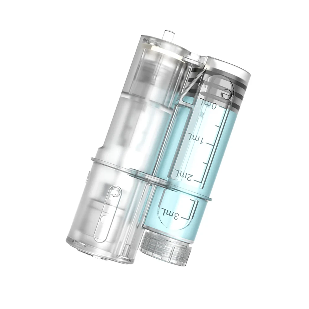 خرطوشة Hydra Pen H6 بسائل داخل الخزان المدرج في رسم يوضح التوزيع