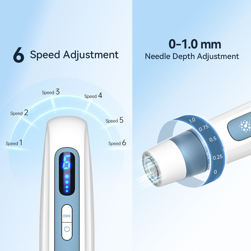 شاشة السرعات الست وقرص ضبط العمق اليدوي من 0 إلى ⁦1.0⁩ مم في ⁦Hydra Pen H5⁩